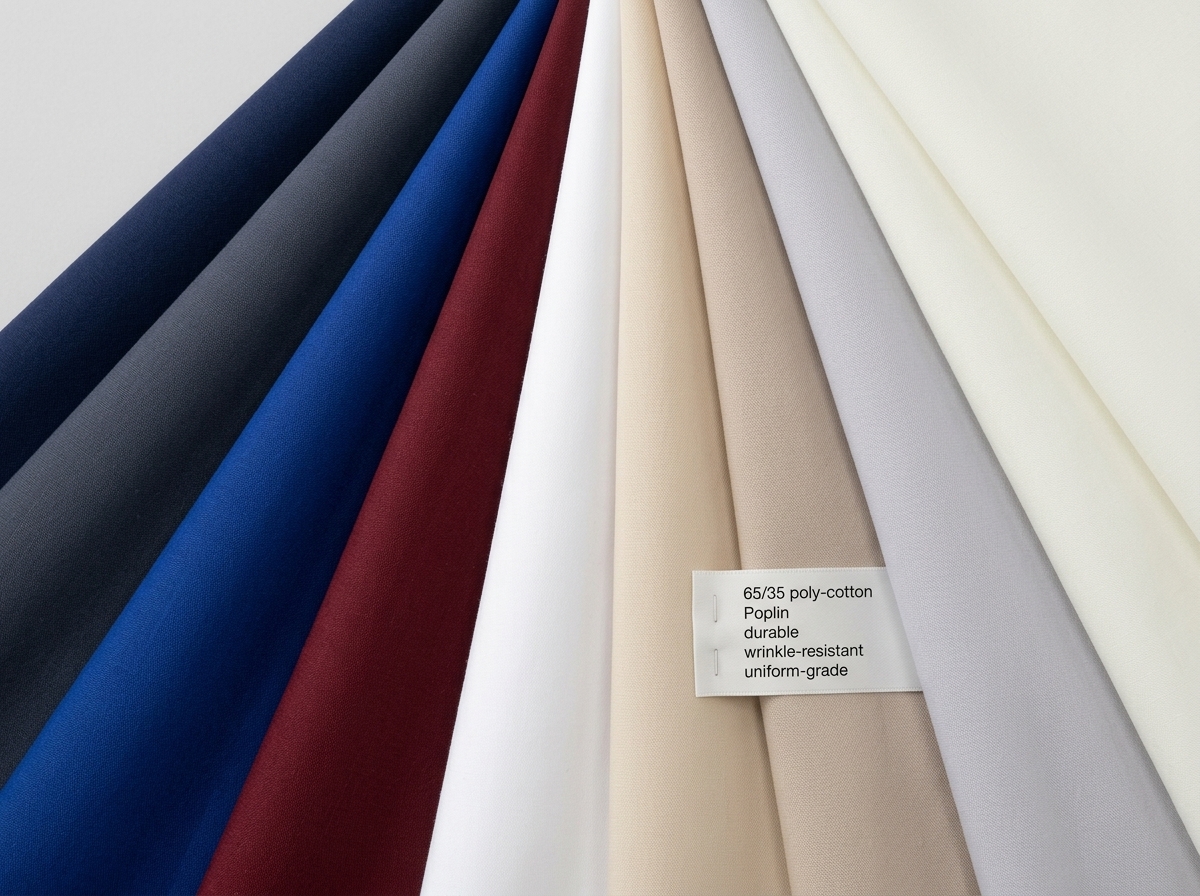 Poly-Cotton Uniform Poplin